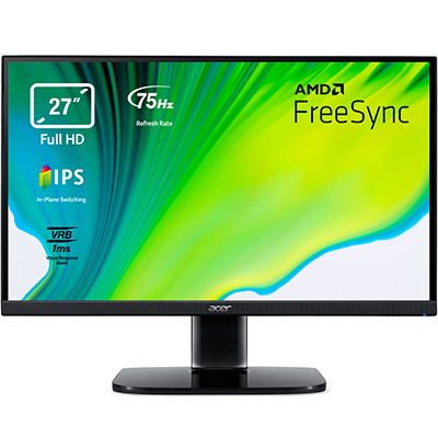 MONITOR ACER KA272 UM.HX2EE.012 27''FHD IPS 16:9 1MS 250CD/M2 2Y MM HDMI VGA VESA 0FRAME TILT FINO:31/10