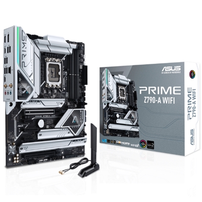 MB ASUS PRIME Z790-A WIFI Z790 LGA1700 4XDDR5DC-7000(O.C.) DP HDMI 1XPCIE5.0X16 4XSAT3 M.2 WIFI USB3.2 ATX 90MB1CS0-M0EAY0