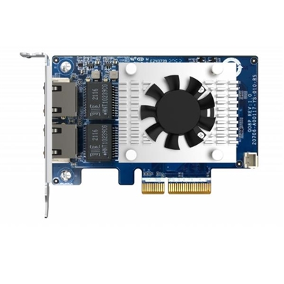 SCHEDA DI RETE QNAP QXG-10G2TB DUAL-PORT BASET 10GBE-PCIE GEN2X4-LOW PROFILE .