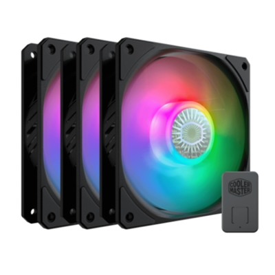 VENTOLA X CABINET COOLER MASTER MFX-B2DN-183PA-R1 SIKLEFLOW 120 ARGB BLACK 3IN1 120X120X25MM ADDRESSABLE RGB 12V-DC CONF. 3PZ