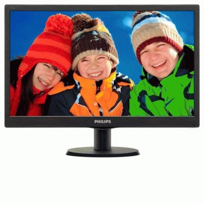 MONITOR PHILIPS LCD LED 18.5'' WIDE 193V5LSB2/10 5MS HD 700:1 BLACK VGA VESA FINO:31/10