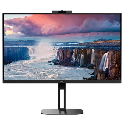 MONITOR AOC LCD IPS LED 27'' WIDE FRAMELESS Q27V5CW/BK 1MS MM QHD 1000:1 BLACK REG.ALT. PIVOT HDMI DP USB-C 4XUSB WEBC FINO:31/10