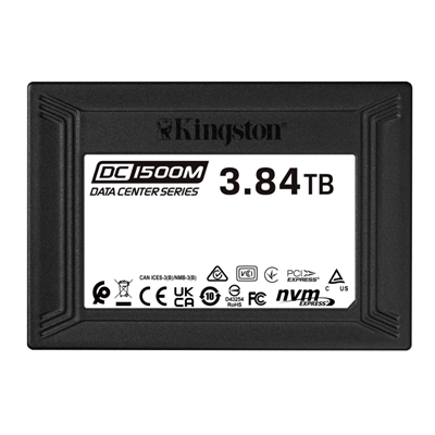 SSD-SOLID STATE DISK 2.5'' 3840GB U.2 NVME PCIE3.0X4 KINGSTON DATACENTER/ENTERPRISE SEDC1500M/3840G R:3100MB/S-W:2700MB/S