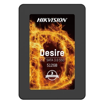 SSD-SOLID STATE DISK 2.5'' 512GB SATA3 HIKVISION DESIRE (HS-SSD-DESIRE(S)-512G) READ:560MB/S-WRITE:505MB/S