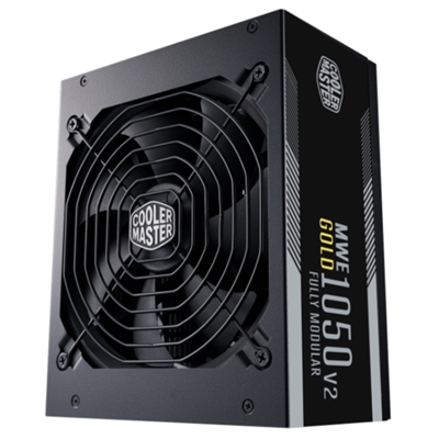 ALIMENTATORE ATX 1050W COOLERMASTER MWE GOLD-V2 MPE-A501-AFCAG-E1 PFC ATTIVO 80+ GOLD FULL MODULARE 240VAC FAN140MM BROWN BOX