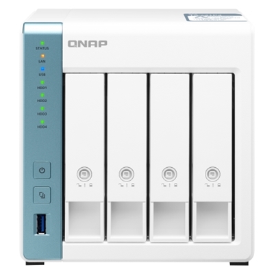 NAS QNAP TS-431P3-4G X 4HD 3,5''/2,5''SATA6>NO HD<1X 2.5GBE + 1X GBE-3P USB3.0-4GB DDR3L-QUADCORE AL-314 1.7GHZ-GAR.2 ANNI-