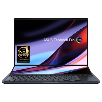 NB ASUS TOUCH UX8402VU-P1073W 14.5''2.8K OLED GLARE I9-13900H 16DDR5 1TBSSD W11 2Y VGA/RTX4050-6GB CAM WIFI BT SCREENPAD HDMI RI