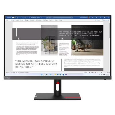 MONITOR LENOVO THINKVISION S27I-30 63DFKAT4IT 27''FHD IPS AG 16:9 GREY 4MS 300CD/M2 3Y MM TILT VESA HDMI VGA FINO:01/12