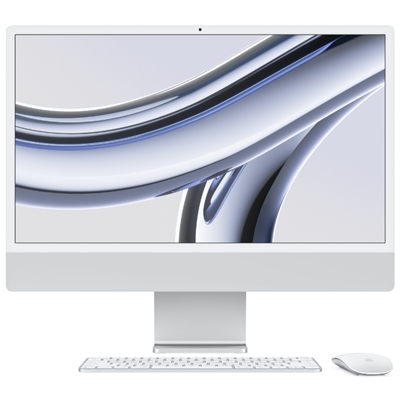 LCDPC APPLE IMAC MQRK3T/A ARGENTO 24'' 4.5K RD M3 8GB 256GBSSD WIFI BT CAM FACETIMEHD