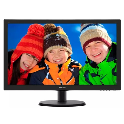 MONITOR PHILIPS LCD LED 21.5'' WIDE 223V5LSB2/10 5MS FHD 600:1 BLACK VGA VESA FINO:30/11