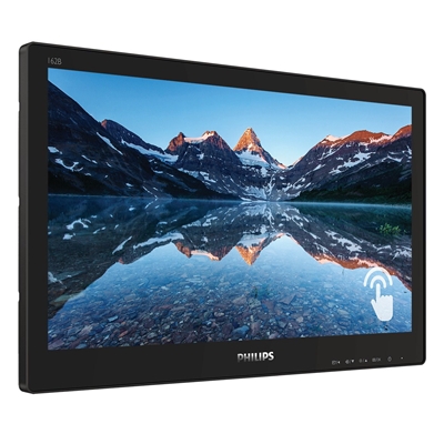 MONITOR SMOOTH-TOUCH PHILIPS LCD LED 15.6'' WIDE 162B9TN/00 4MS NO BASE MM HD 500:1 BLACK VGA DVI HDMI DP 2XUSB3 VESA FINO:30/11