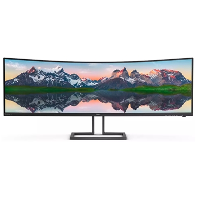 MONITOR PHILIPS LCD CURVED LED 48.8'' 32:9 498P9Z/00 4K 5MS MM DQHD 3000:1 BLACK 2XHDMI DP 4XUSB VESA FINO:30/11