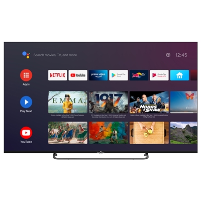 TV QLED SMART-TECH 65'' FRAME LESS 65QA20V3 SMART-TV 4K ANDROID 11 DVB-T2/S2 UHD 3840X2160 BLACK CI SLOT 4XHDMI 2XUSB LAN VESA