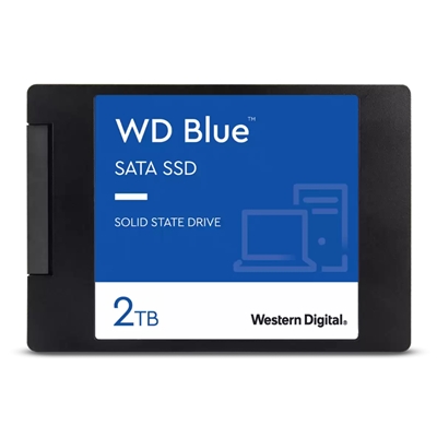 SSD-SOLID STATE DISK 2.5'' 2000GB (2TB) SATA3 WD BLUE WDS200T2B0A READ:560MB/S-WRITE:530MB/S