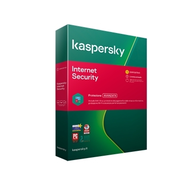 KASPERSKY BOX INTERNET SECURITY 2020 -- 1 DISPOSITIVO (KL1939T5AFS-20SLIM)