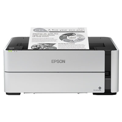 STAMPANTE EPSON INK ECOTANK MONO ET-M1180 BUSINESS C11CG94402 A4 39PPM F/R 250FG LCD PCL5E USB WIFI LAN GAR 3A FINO:31/12