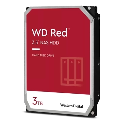 HARD DISK SATA3 3.5'' X NAS 3000GB(3TB) WD30EFAX WD RED 256MB CACHE 5400RPM CERTIFIED REPAIR