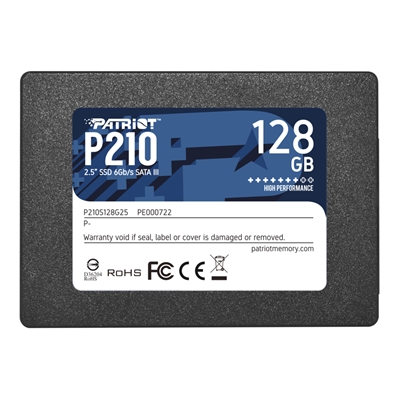 SSD-SOLID STATE DISK 2.5'' 128GB SATA3 PATRIOT P210S128G25 P210 READ:450MB/S-WRITE:430MB/S