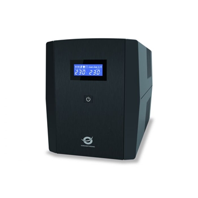 UPS CONCEPTRONIC ZEUS03EP 1200VA/720W AVR INTEGRATO - LINE INTERACTIVE RIAVVIO AUTOM. 6P IEC UE-DISPLAY LCD-NO FUNZ.HID USB