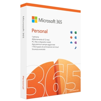 MICROSOFT (OFFICE) 365 PERSONAL QQ2-01428 - SUBSCRIPTION 1 ANNO P8 - MEDIALESS WIN/MAC