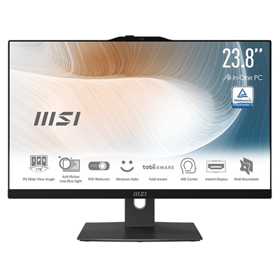 LCDPC TOUCH MSI MODERN AM242TP 12M-640IT 23,8''IPS FHD AG MM BLACK I5-1235U 16GBDDR4 SSD512 LAN WIFI BT HDMI 6USB TPM FINO:31/01