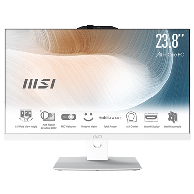 LCDPC TOUCH MSI MODERN AM242TP 12M-641IT 23,8''IPS FHD AG MM WHITE I5-1235U 16GBDDR4 SSD512 LAN WIFI BT HDMI 6USB TPM FINO:31/01