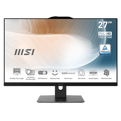 LCDPC MSI MODERN AM272P 12M-010EU 27''IPS FHD AG MM BLACK I7-1260P 16GBDDR4 SSD512 W11PRO LAN WIFI BT HDMI 6USB TPM FINO:31/01