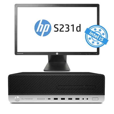 PC+MONITOR HP S231D 23'' CONCAM REFURBISHED RINOVO 600/800 G3 9LT SFF RN64522008 I5-6XXX 8GBDDR4 256SSD W10PRO NOODD 1Y