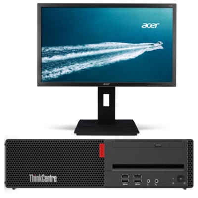 PC LENOVO+MON ACER B246HL 24'' FHD REFURBISHED RINOVO M710S 9LT SFF RN84534001 I5-6XXX 16GBDDR4 512SSD W10PRO UPG NOODD 1Y