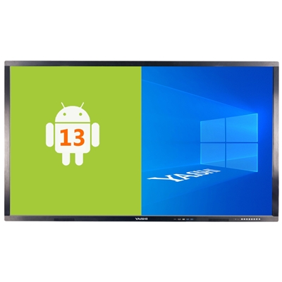 MONITOR YASHI LY8611 TOUCH INTERATTIVO 86'' 4K 8/64GB 20 TOCCHI ANDROID 13 STAFFA 3YOC FINO:31/01