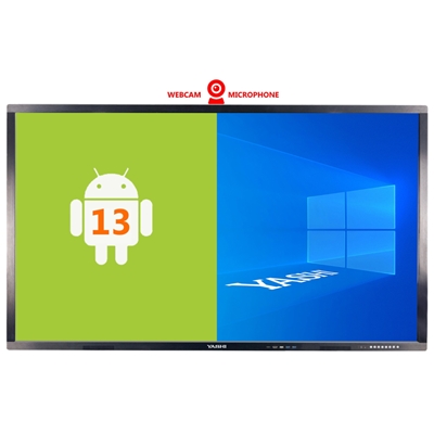 MONITOR YASHI LY7517 TOUCH INTERATTIVO 75'' 4K 4/32GB 20 TOCCHI ANDROID 13 WEBCAM 48MPX STAFFA 3YOC FINO:31/01