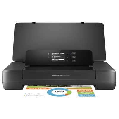 STAMPANTE HP INK OFFICEJET MOBILE 200 CZ993A BLACK A4 7-10-19-20PPM 128MB WIFI-LAN-USB EPRINT 1Y