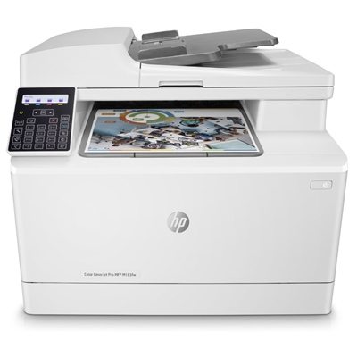 STAMPANTE HP MFC LASER COLOR M183FW 7KW56A WHITE A4 4IN1 ADF 16PPM 256MB 1200DPI LCD WIFI-USB-LAN 3YCONREG