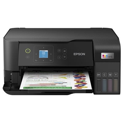 STAMPANTE EPSON MFC INK ECOTANK ET-2840 C11CK58402 A4 3IN1 33PPM 100FG LCD USB WIFI, WIFI DIR, APPLE AIRPR 1KIT+1BK FINO:29/03