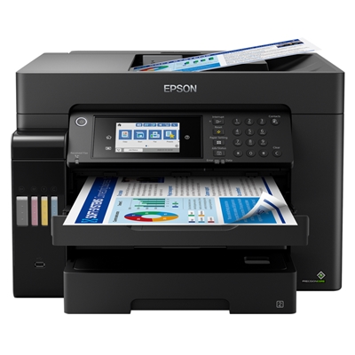 STAMPANTE EPSON MFC INK ECOTANK ET-16650 C11CH71401 A3+ 4IN1 32/32PPM ADF50FG F/R 250FG LCD USB LAN WIFI DIRECT FINO:29/03