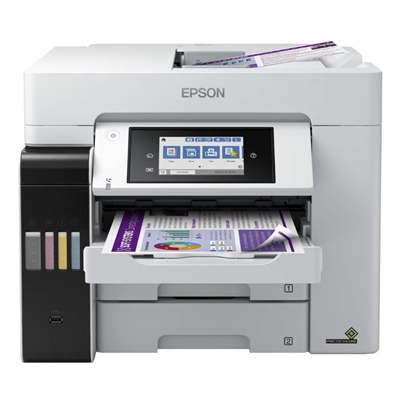 STAMPANTE EPSON MFC INK ECOTANK ET-5880 BUSINESS C11CJ28401 A4 4IN1 32PPM F/R 2X250FG ADF50 LCD PCL5 USB WIFI, WIFI DIRECT LAN