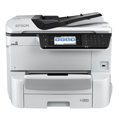 STAMPANTE EPSON MFC INK WORKFORCE PRO WF-C8610DWF C11CG69401 A3+ 4IN1 35PPM 250FG ADF LCD USB LAN WIFI DIRECT