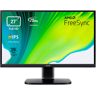 MONITOR ACER KA272 UM.HX2EE.009 27''FHD IPS 16:9 1MS 250CD/M2 2Y HDMI VGA VESA 0FRAME TILT FINO:31/01