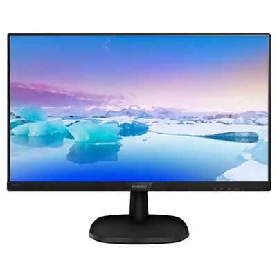 MONITOR PHILIPS LCD IPS LED 23.8'' WIDE 243V7QDSB/00 4MS SOFTBLUE FHD 1000:1 BLACK VGA DVI HDMI VESA FINO:31/01