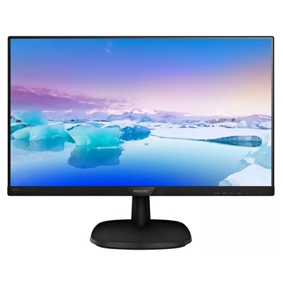 MONITOR PHILIPS LCD IPS LED 23.8'' WIDE 243V7QJABF/00 4MS SOFTBLUE MM FHD 1000:1 BLACK VGA HDMI DP VESA FINO:31/01