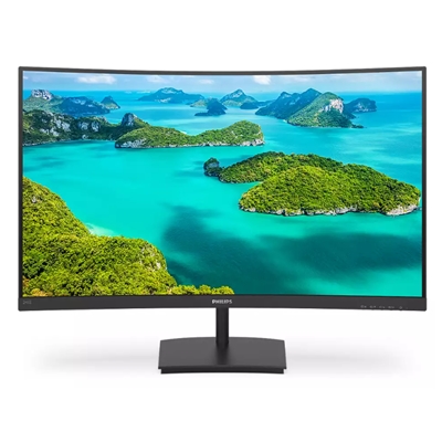 MONITOR PHILIPS LCD VA CURVED LED 23.6'' WIDE 241E1SCA/00 4MS MM SOFTBLUE FHD 3000:1 BLACK VGA HDMI VESA FINO:31/01