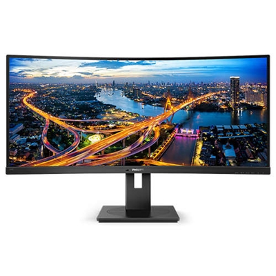 MONITOR PHILIPS LCD CURVED LED 34'' 21:9 346B1C/00 5MS MM UHD 3000:1 BLACK HDMI DP USB-C 4XUSB VESA 3Y FINO:31/01