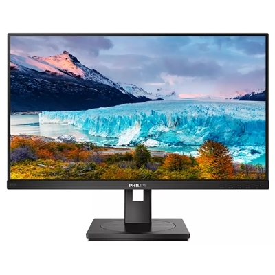 MONITOR PHILIPS LCD IPS LED 27'' WIDE 272S1AE/00 4MS SOFTBLUE MM FHD 1000:1 BLACK PIVOT VGA DVI HDMI DP VESA FINO:31/01