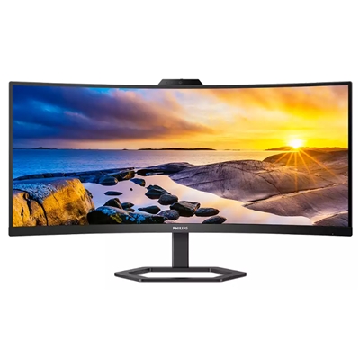 MONITOR PHILIPS LCD VA LED 34'' 21:9 34E1C5600HE/00 4MS MM LOWBLUE WQHD 3000:1 BLACK HDMI DP 5XUSB USB-C WEBCAM VESA FINO:31/01