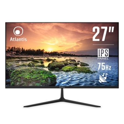 MONITOR ATLANTIS LCD FULL HD 27''A05-HE27I-VHDM MULTIM.TRIAL IN INPUT VGA+HDMI+DP-SUPP.FREESYNC REFR. 75HZ-CONF.DNSH X FINO:31/01