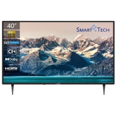 TV LED SMART-TECH 40'' 40FN10T2 DVB-T2/S2 FHD 1920X1080 BLACK CI SLOT HOTEL MODE 3XHDMI 2XUSB VESA