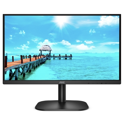 MONITOR AOC LCD IPS LED 23.8'' WIDE FRAMELESS 24B2XDA 4MS MM FHD 1000:1 BLACK VGA DVI HDMI VESA FINO:31/01