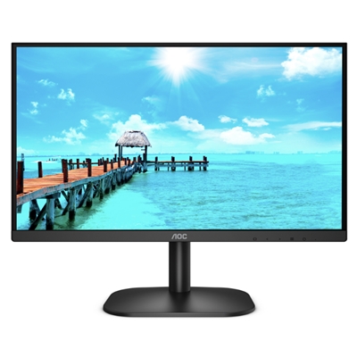 MONITOR AOC LCD VA LED 23.8'' WIDE FRAMELESS 24B2XHM2 4MS FHD 3000:1 BLACK VGA HDMI VESA FINO:31/01