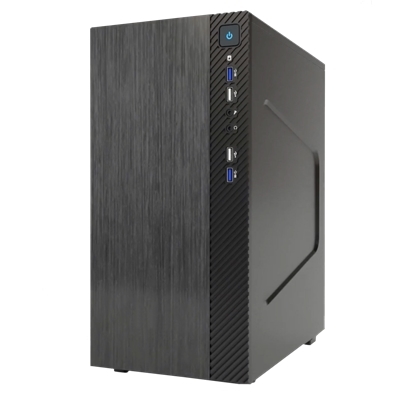 CABINET ITEK SMALLCOM-B - MINI TOWER, MATX, 2XUSB3, 2XUSB2, BRUSHED (ITOCSCB122)