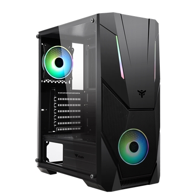 CABINET ITEK SPACIRC VO - GAMING MIDDLE TOWER, 2X12CM ARGB FAN, USB3 (ITGCASCVO)